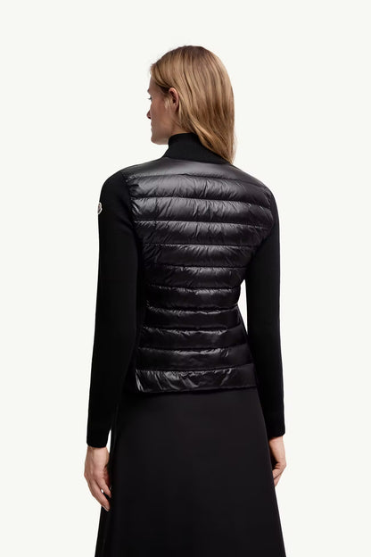 Cardigan zippé matelassé